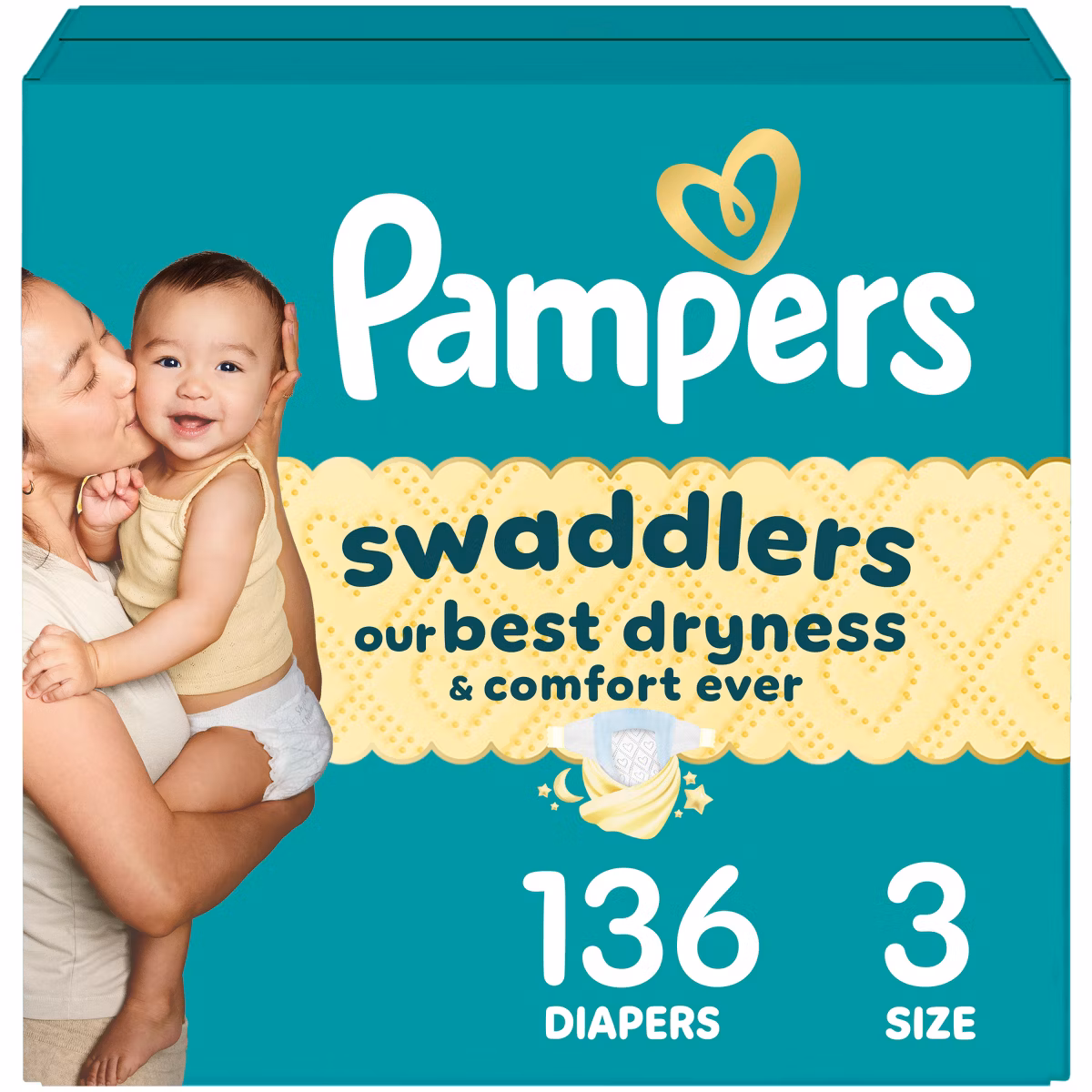 Pampers Swaddlers Sensitive Disposable Diapers - Size 3 - 136ct