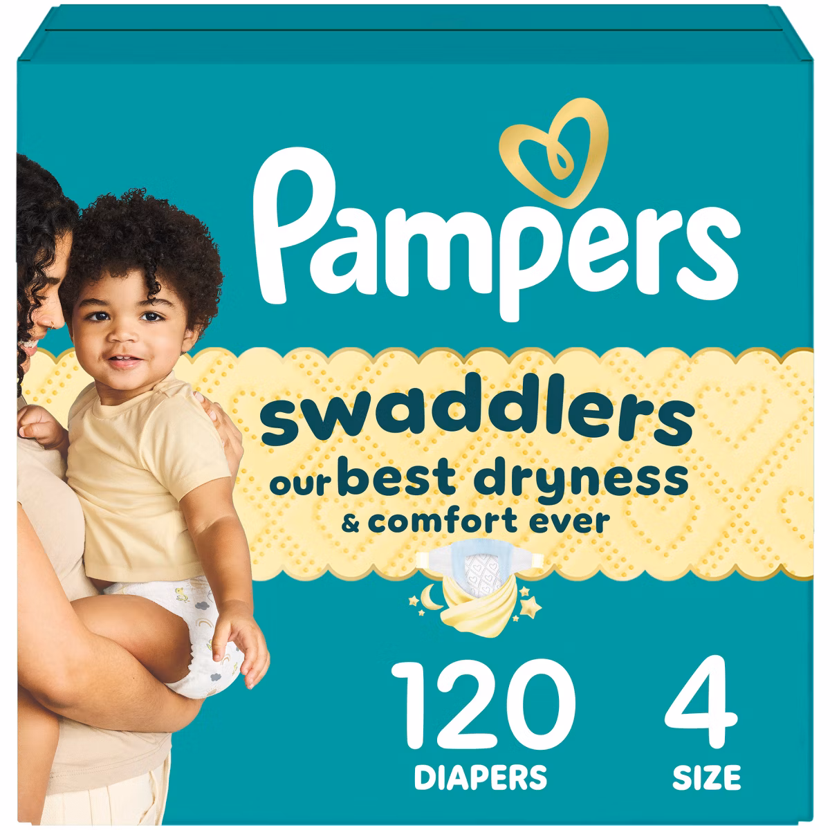 Pampers Swaddlers Sensitive Disposable Diapers - Size 4 - 120ct