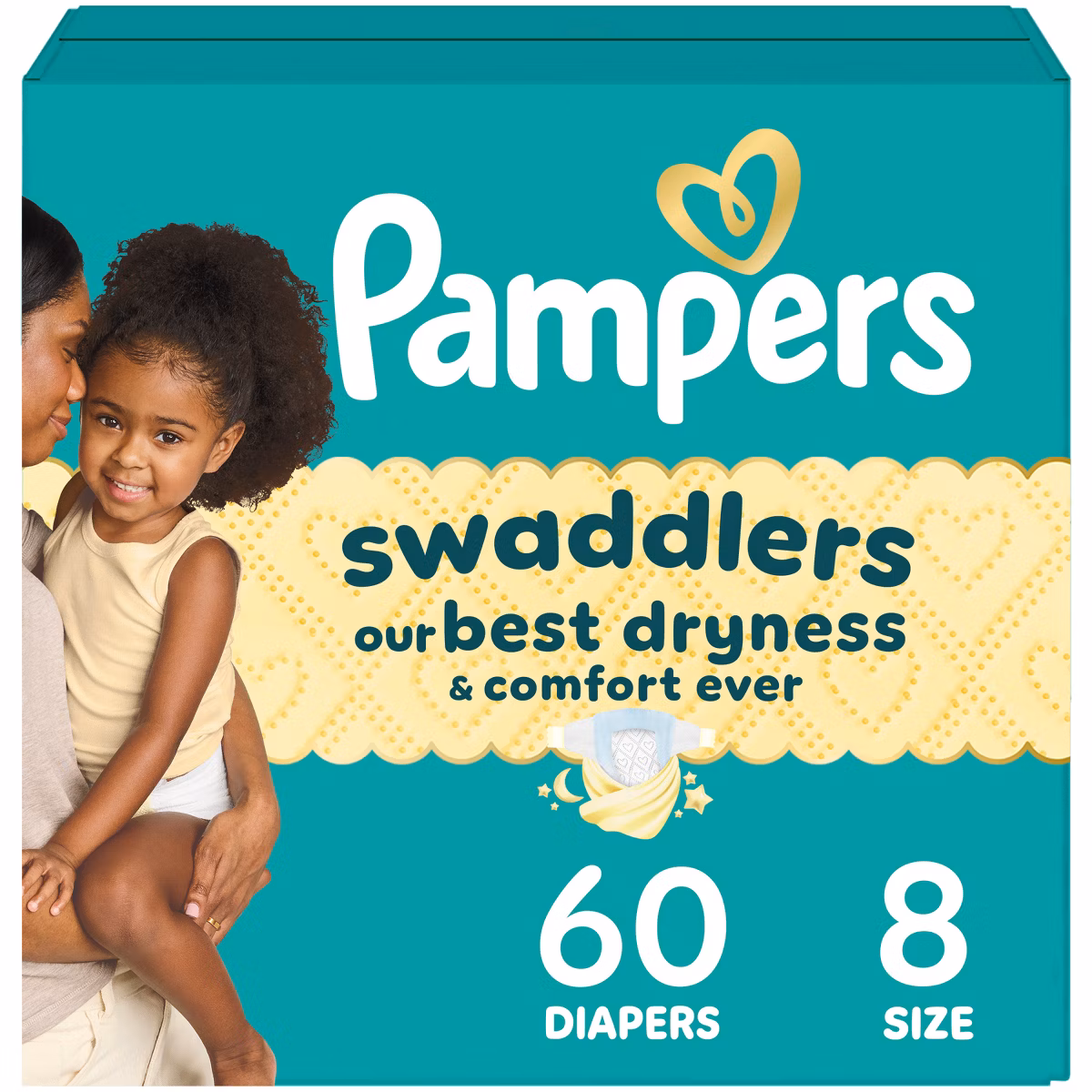 Pampers Swaddlers Sensitive Disposable Diapers - Size 8 - 60ct
