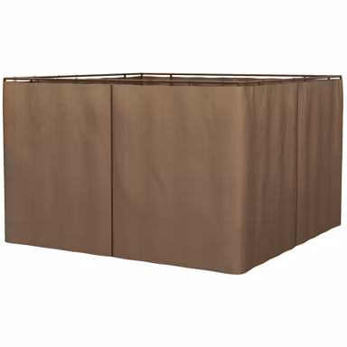 Outsunny Universal Gazebo Sidewall Set with 4 Panels, Hooks and C-Rings Included for Pergolas & Cabanas