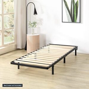 Mellow Metal Wood Slats Bunkie Board, Twin, Black