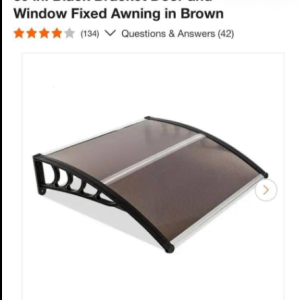 39 inch awning